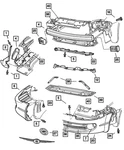 Genuine Mopar Radiator Shield Right 4805246AC. Fixed Price $34.42.