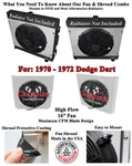 Dr Champion Fan Shroud, 16" For 1970 - 1972 Dodge Dart Small Block V8 Engine. Fixed Price $238.31.