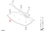 Genuine Bmw E60 535I Sedan Engine Compartment Shielding Front 51717031942. Fixed Price $267.90.
