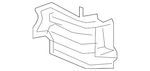 Genuine Lexus Radiator Support Panel Seal 53291-0E010. Fixed Price $50.73.
