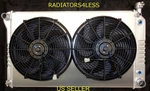 3 Row Aluminum Radiator W/ Shroud & 14" Fans 88-99 Chevy Truck C1500 V8 28" Core. Fixed Price $409.00.