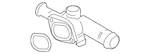 Genuine Volkswagen Flange 06A-121-132-R. Fixed Price $56.38.