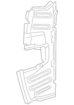 Genuine Audi Radiator Support Baffle 4G0-121-284-BH. Fixed Price $127.19.