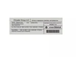 Genuine Mopar Veci Label 47480084AA. Fixed Price $7.68.