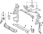 Genuine Toyota Radiator Support Air Deflector 16593-F0220. Fixed Price $99.22.