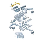 New Audi Q3 F3 Front Vent Footwell Heater Duct Cover Lhd 83B815159 Original. Fixed Price $30.48.