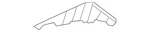 Genuine Mercedes-benz Air Deflector 232-421-75-00. Fixed Price $14.25.