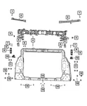Genuine Mopar Radiator Closure Panel 68443367AA. Fixed Price $649.75.