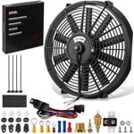 14" 1750 Cfm High Performance Slim Electric Radiator Fan Relay Kit Mounting. Fixed Price $38.88.