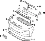 Genuine Nissan Radiator Support Splash Shield 62663-7BA0A. Fixed Price $161.62.