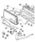 Genuine Mopar Cooling Module Mounting Isolator Left 4596269AA. Fixed Price $14.74.