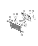 Genuine Mopar Radiator Cooling Fan Module 68461974AA. Fixed Price $301.07.