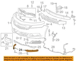 Chevrolet Gm Oem 14-16 Impala Front Bumper Grille-lower Deflector Right 22990244. Fixed Price $35.01.