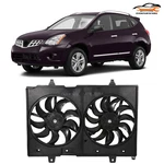 Radiator Condenser Cooling Fan Assembly For 2008-2013 Nissan Rogue 2.5L 2488CC. Fixed Price $68.16.