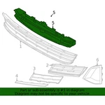 Fits For Bmw G30/G31 2021-2024 Front Lower Radiator Grille Air Shutter W/ Motor. Fixed Price $176.69.