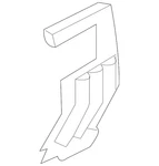 Genuine Nissan Radiator Support Air Duct 21468-CF40A. Fixed Price $104.85.
