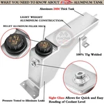 Aluminum Coolant Reservoir Tank 1999-2005 Ford F250 F350 F450 7.3L 5.4L 6.8L. Fixed Price $99.00.
