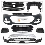 Front Bumper Cover Kit For 2017-2022 Chevy Trax W/ Upper Lower Grill & Deflector. Fixed Price $249.99.