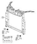 Genuine Mopar Cooling Module Bracket 68073691AA. Fixed Price $10.54.