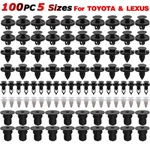 100*FOR Toyota & Lexus Car Trim Panel Clips Bumper Fender Pin Rivet 7-9MM Engine. Fixed Price $7.64.