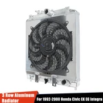 3 Row Aluminum Core Radiator+shroud Fan For 1992-2000 Honda Civic Ek Integra. Fixed Price $98.88.