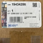 Genuine Gm 19434286 Engine Coolant Water Outlet Oem Direct Fit Replacement. Fixed Price $68.31.