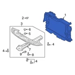 For Kia Telluride 2020-2022 29135S9000 Front Radiator Support Baffle. Fixed Price $182.33.
