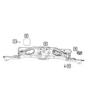 Genuine Mopar Front Support Cross-member 68624123AA. Fixed Price $310.59.