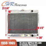 3 Row Aluminum Radiator For 1959-1965 Chevy Impala Bel Air Camino Biscayne 60. Fixed Price $145.00.