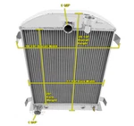 4 Row Discount Champion Radiator 1932 Ford High Boy Configuration. Fixed Price $317.16.