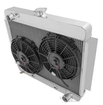 1966 - 67 Nova/chevy Ii 3 Row Champion Dr Radiator 2 X 10" Fan Combo. Fixed Price $429.26.