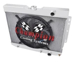 Cold Champion 4 Row Radiator W/ 16" Fan For 1959 - 1963 Chevrolet Impala #MC281. Fixed Price $408.95.