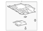Genuine Toyota Radiator Support Splash Shield 51410-02290. Fixed Price $149.52.
