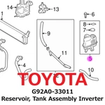 New Toyota Genuine Lexus ES300H Reservoir, Tank Assembly Inverter G92A0-33011. Fixed Price $149.99.