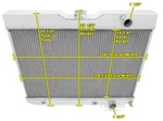 Jamn Champion Row All Aluminum Radiator For 1964 1965 Chevrolet Chevelle. Fixed Price $316.30.