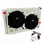 Ecmrad Aluminum Radiator Shroud Fans Combo For 1984-2002 Chevy S10 V8 Swap, 1.... Fixed Price $423.06.