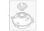 Genuine Audi Expansion Tank 80A-121-405-AG. Fixed Price $106.27.