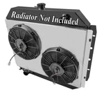 Champion Aluminum Shroud W/ 12" Fans 1968 - 1979 Ford Truck V8 Engine. Fixed Price $300.25.