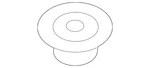 Genuine Mitsubishi Radiator Lower Insulator MN156017. Fixed Price $16.85.