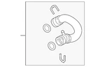 Genuine Audi Radiator Coolant Hose 7L8-122-101-D. Fixed Price $160.80.
