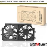 Dual Radiator Cooling Fan Assembly W/ Shroud For Buick Century Regal 3.1L 3.8L. Fixed Price $130.48.