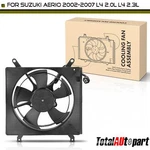 Radiator Cooling Fan W/ Shroud Assembly For Suzuki Aerio 2002-2007 L4 2.3L 2.0L. Fixed Price $72.99.