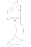 Genuine Volkswagen Air Baffle 561-121-283-A. Fixed Price $28.27.