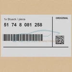 Genuine Bmw 51748081258 -. Fixed Price $86.25.