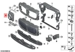 Genuine Bmw X5 G05 30DX 40DX Air Duct Displaced Radiator Right 51118085630. Fixed Price $38.31.