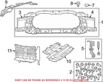 Genuine Oem Mopar Radiator Support Access Cover For Ram 1500. Fixed Price $220.71.