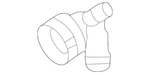 Genuine Volkswagen Upper Hose Coupling 5Q0-122-291-DH. Fixed Price $28.57.