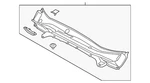 Genuine Subaru Cowl Grille 91419FL051. Fixed Price $105.29.