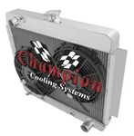 Rn 3 Row RADIATOR,10" Fans For 1966 1967 Chevrolet Chevy Ii Nova V8 Conv #CC6267. Fixed Price $429.35.