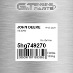 5HG749270 Tie Bar Fits John Deere (surplus Open Box). Fixed Price $1021.28.